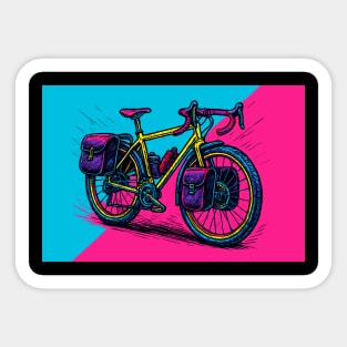 Touring bicycle Sticker